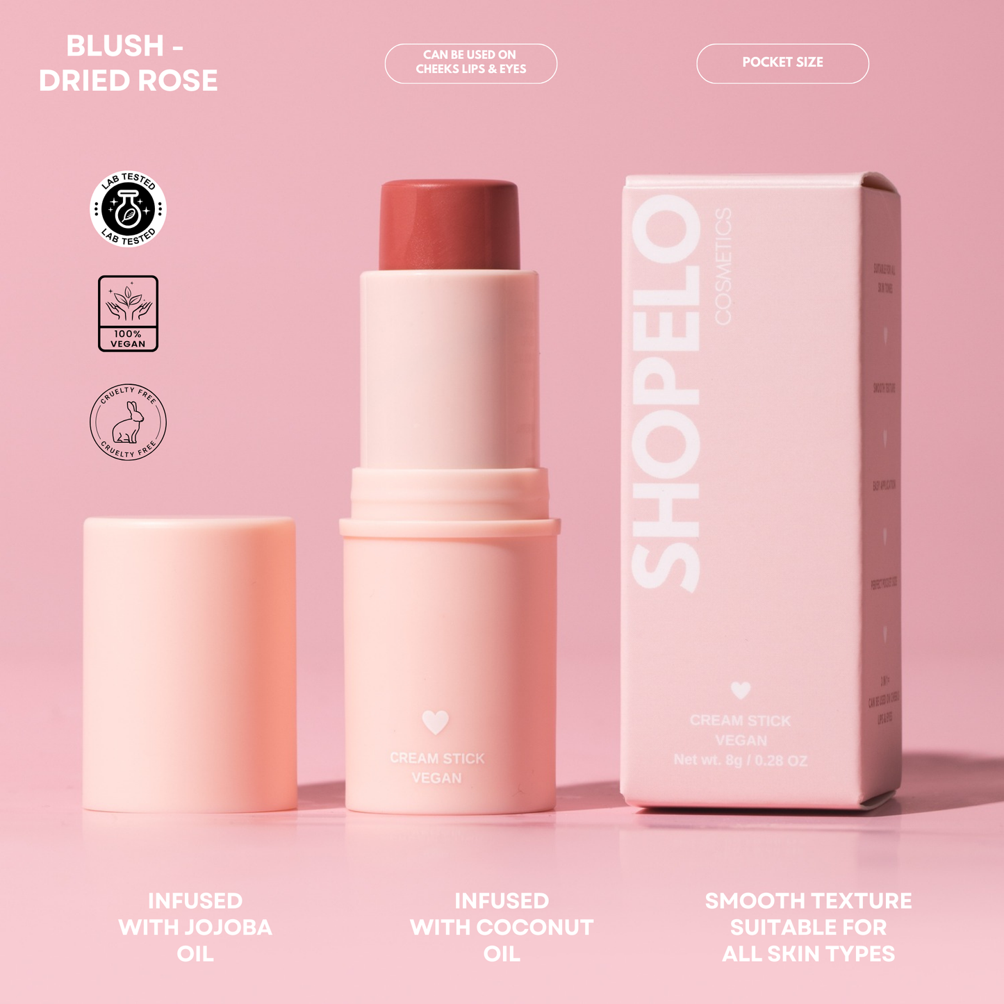 POWDER CREAM STICK (BRONZE, GLOW, BLUSH)