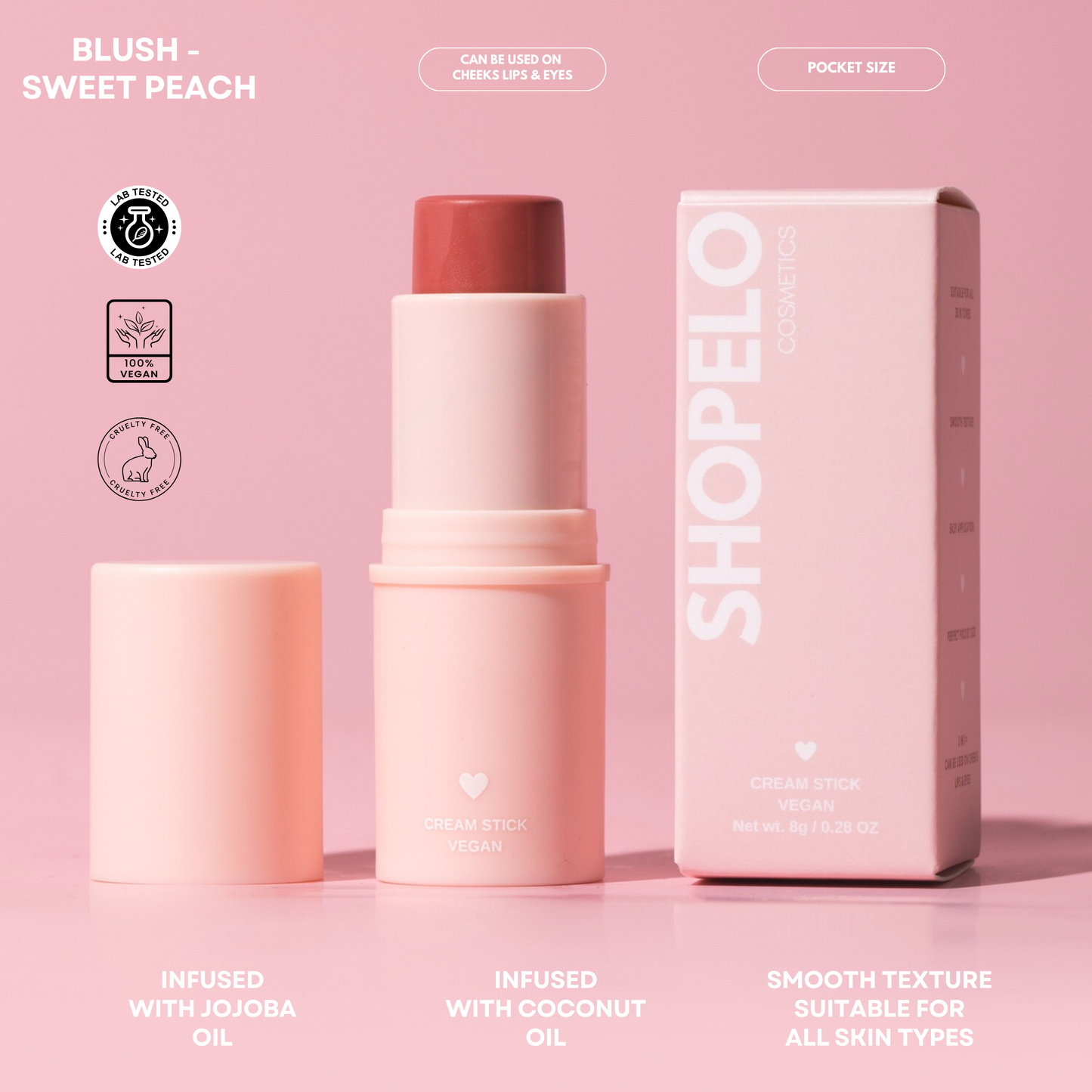 POWDER CREAM STICK (BRONZE, GLOW, BLUSH)