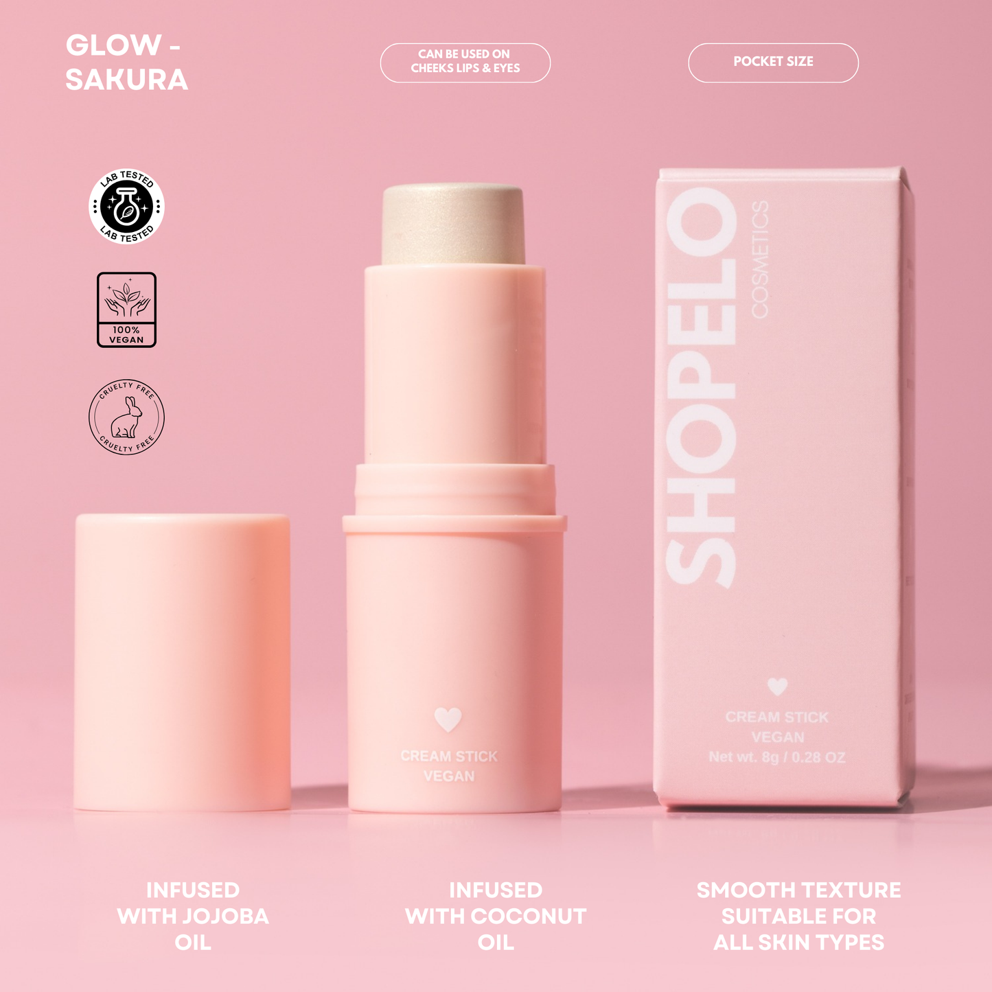 POWDER CREAM STICK (BRONZE, GLOW, BLUSH)